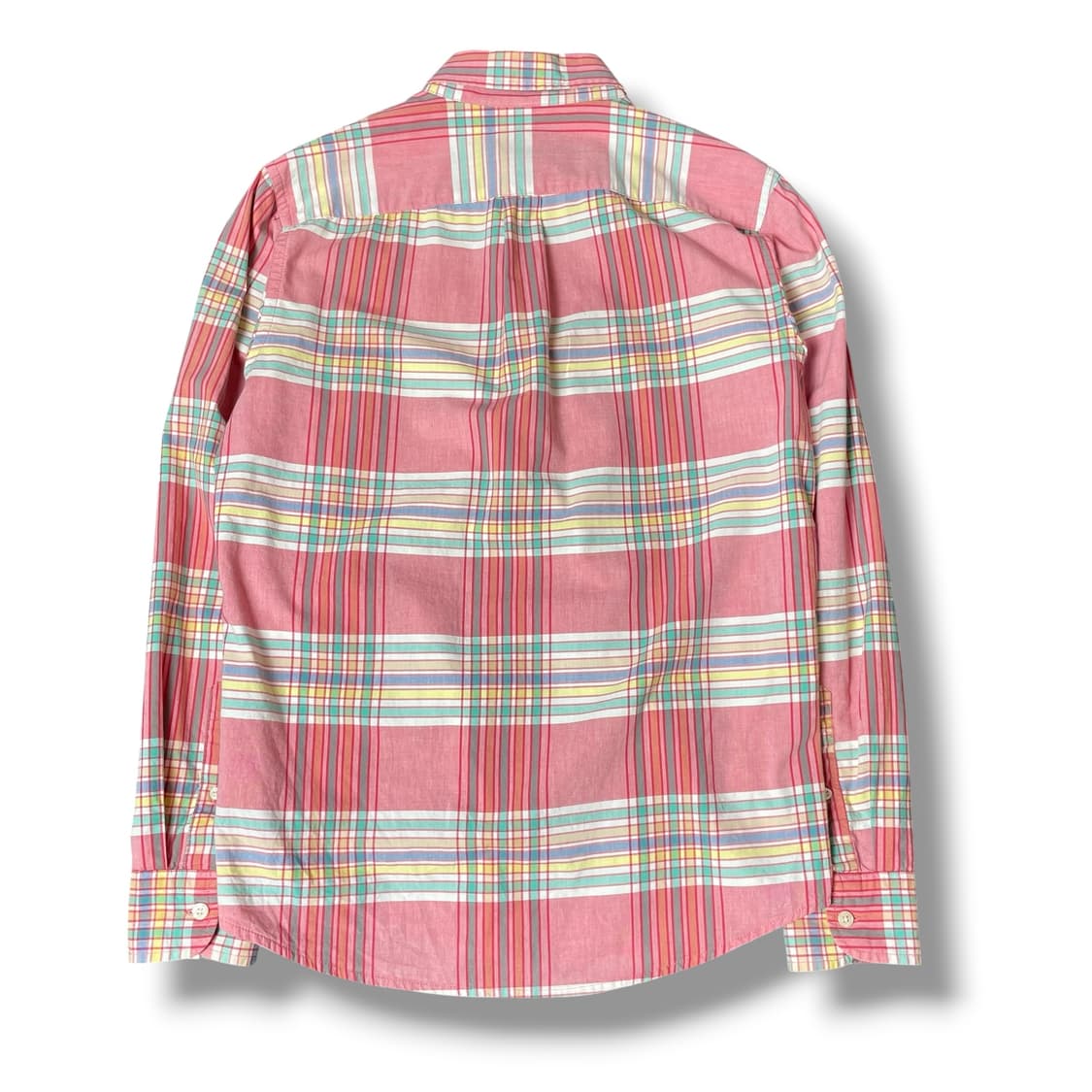 GAP 원포켓 코랄 핑크 체크 셔츠 S 상품이미지2