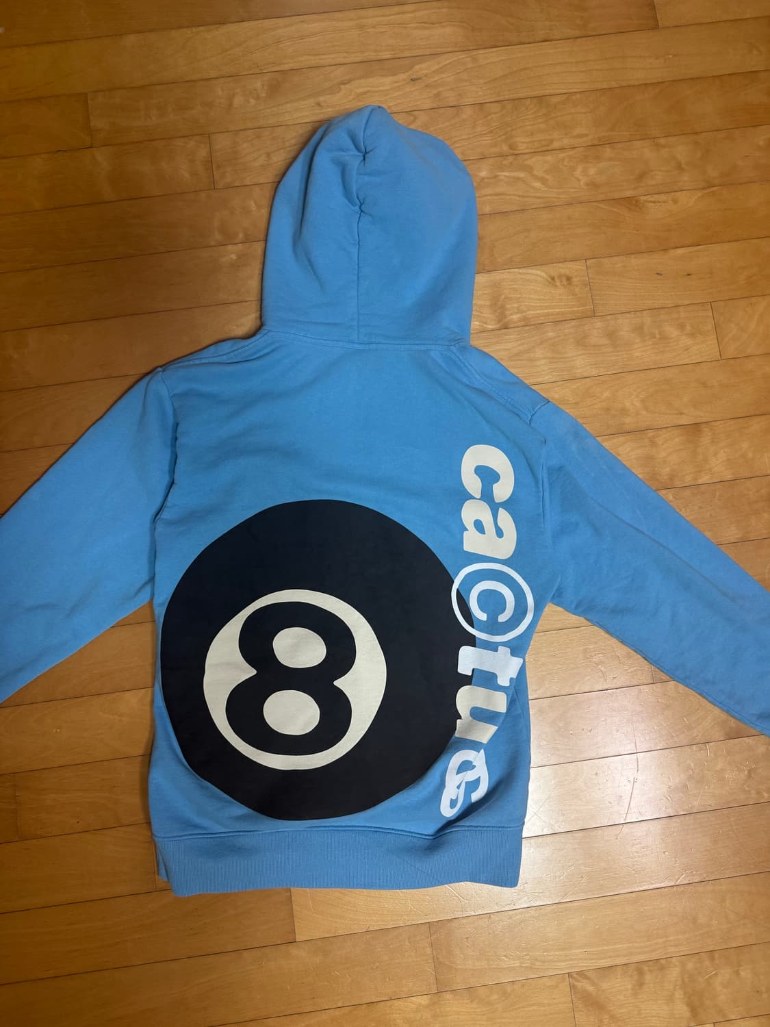 스투시 x CPFM 8볼 피그먼트 다이드 후드 블루 상품이미지2