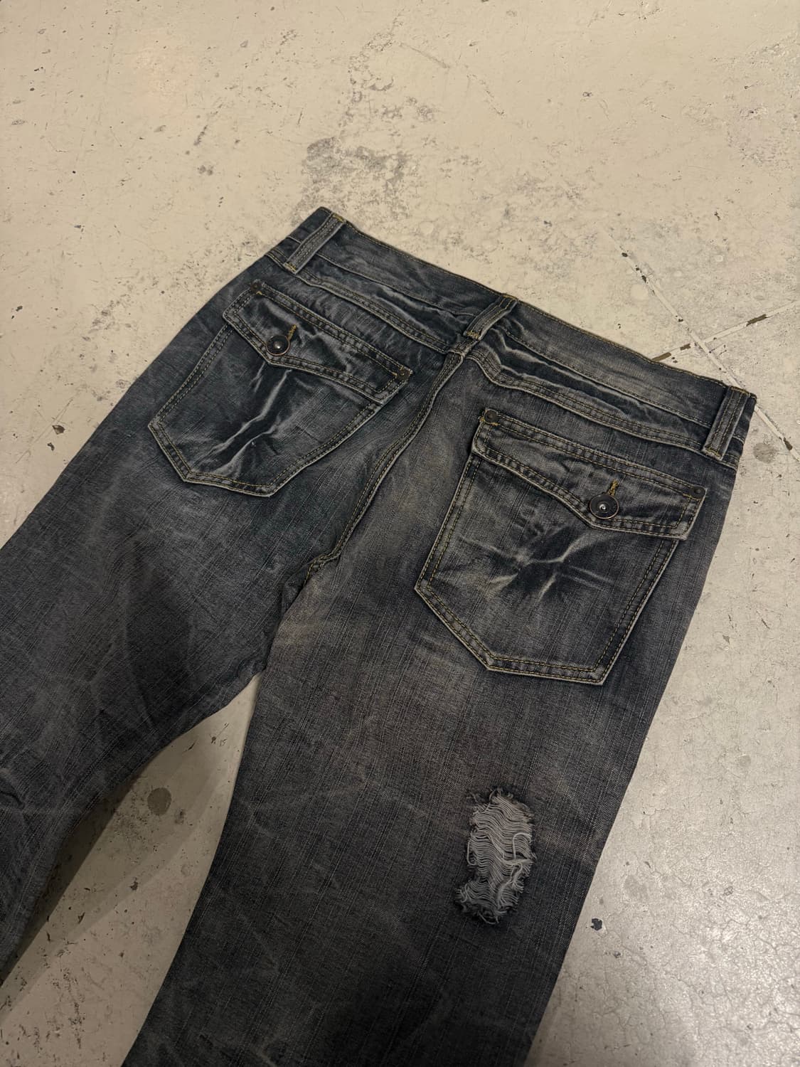 Crack washing damage boots cut pants 상품이미지6