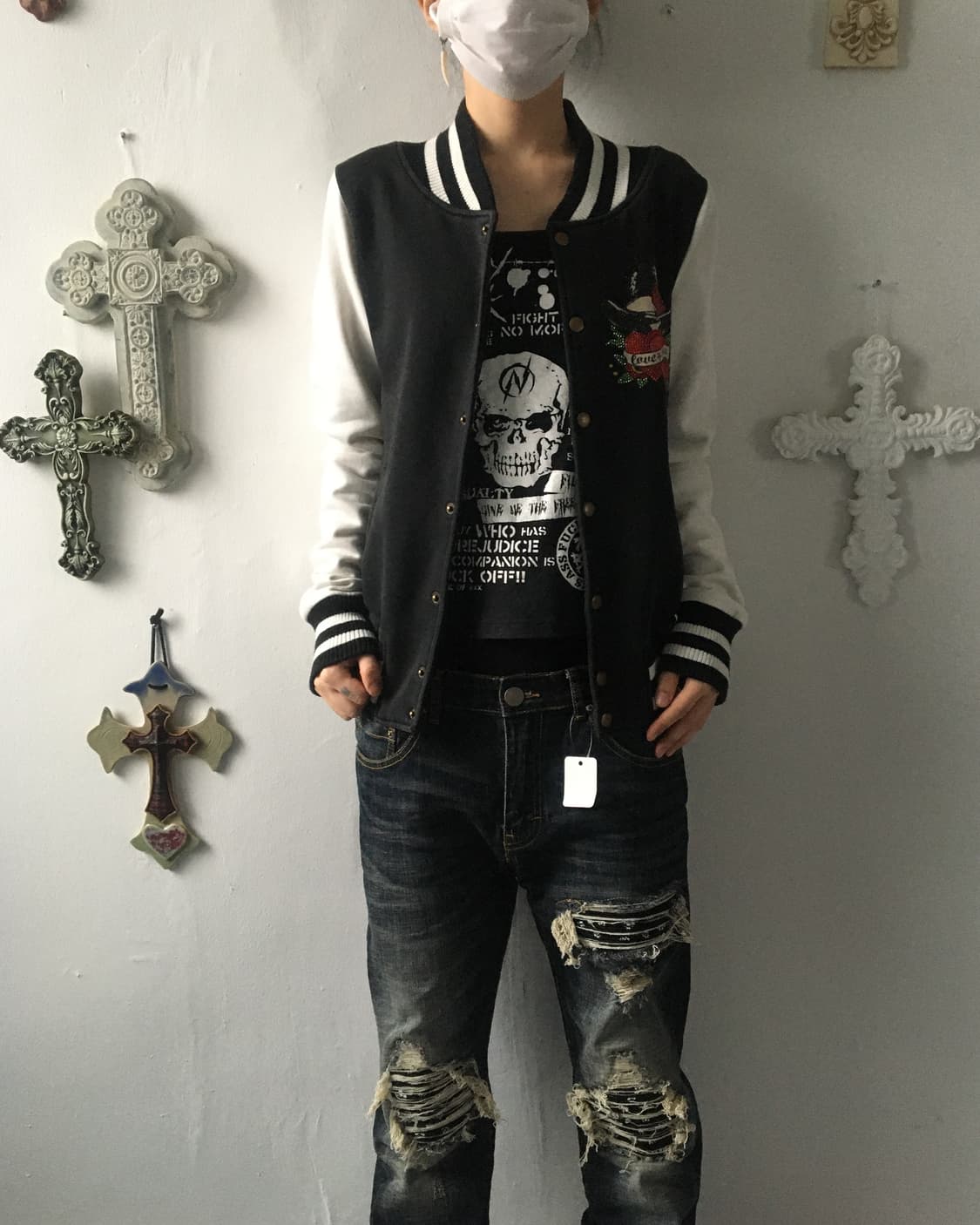 back skull point zip up 상품이미지6