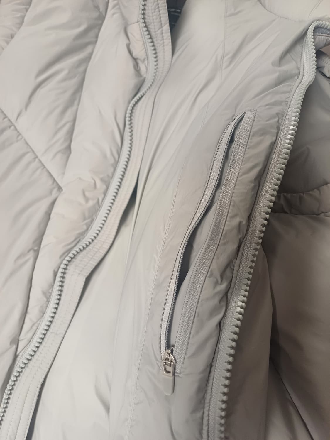 너디 NERDY 라이트그레이 패딩 베스트 M / 여성66 남성95 상품이미지5