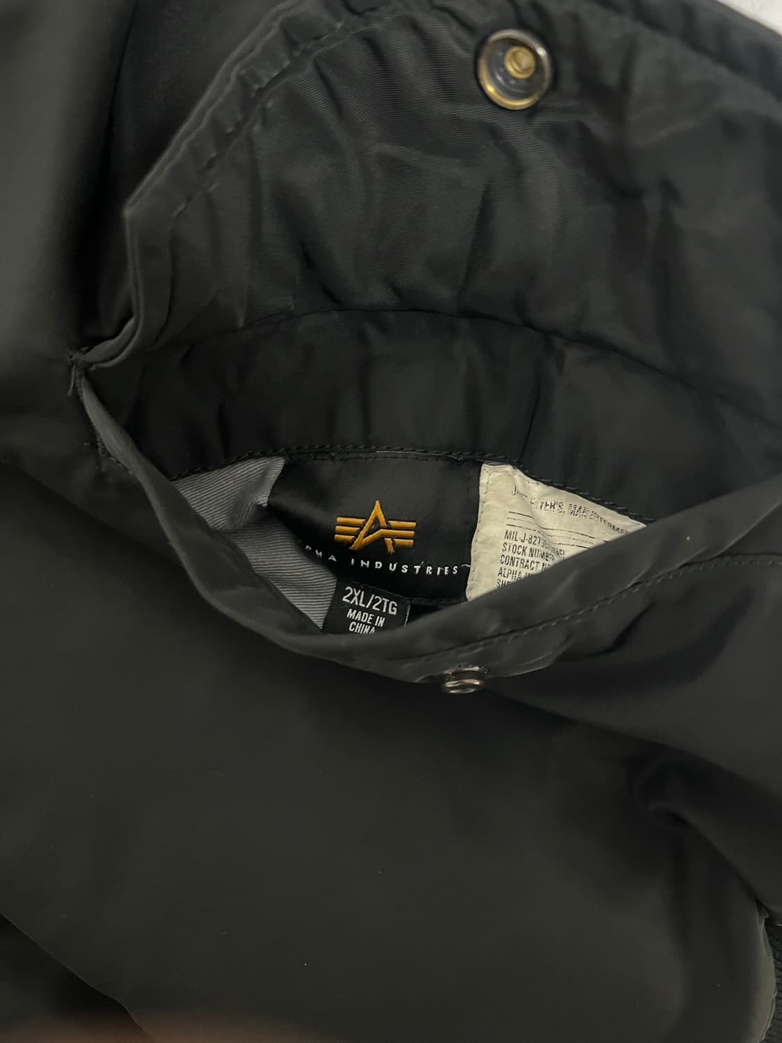 [2xl] 알파인더스트리 ma-1 블랙 상품이미지5