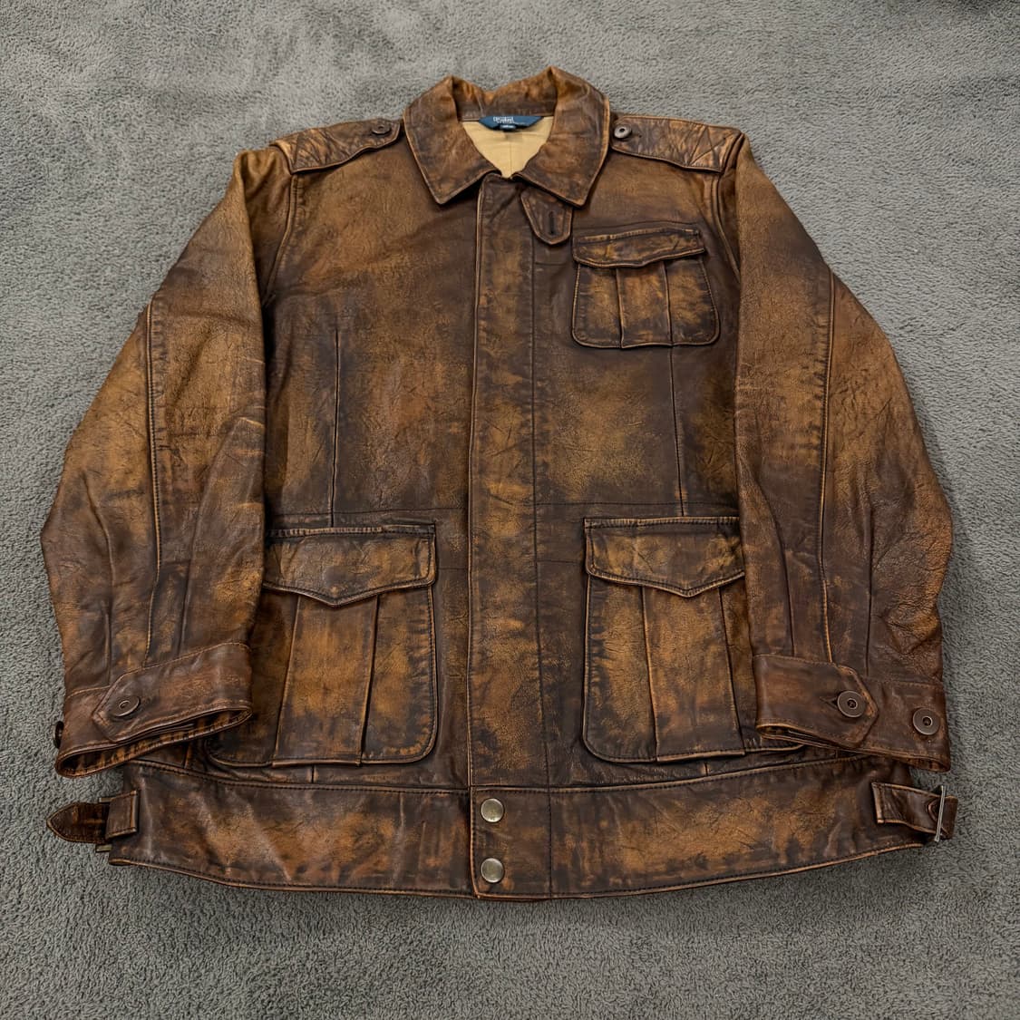 [정품/L] 폴로랄프로렌 빈티지 소가죽 레더 필드 자켓 상품이미지2