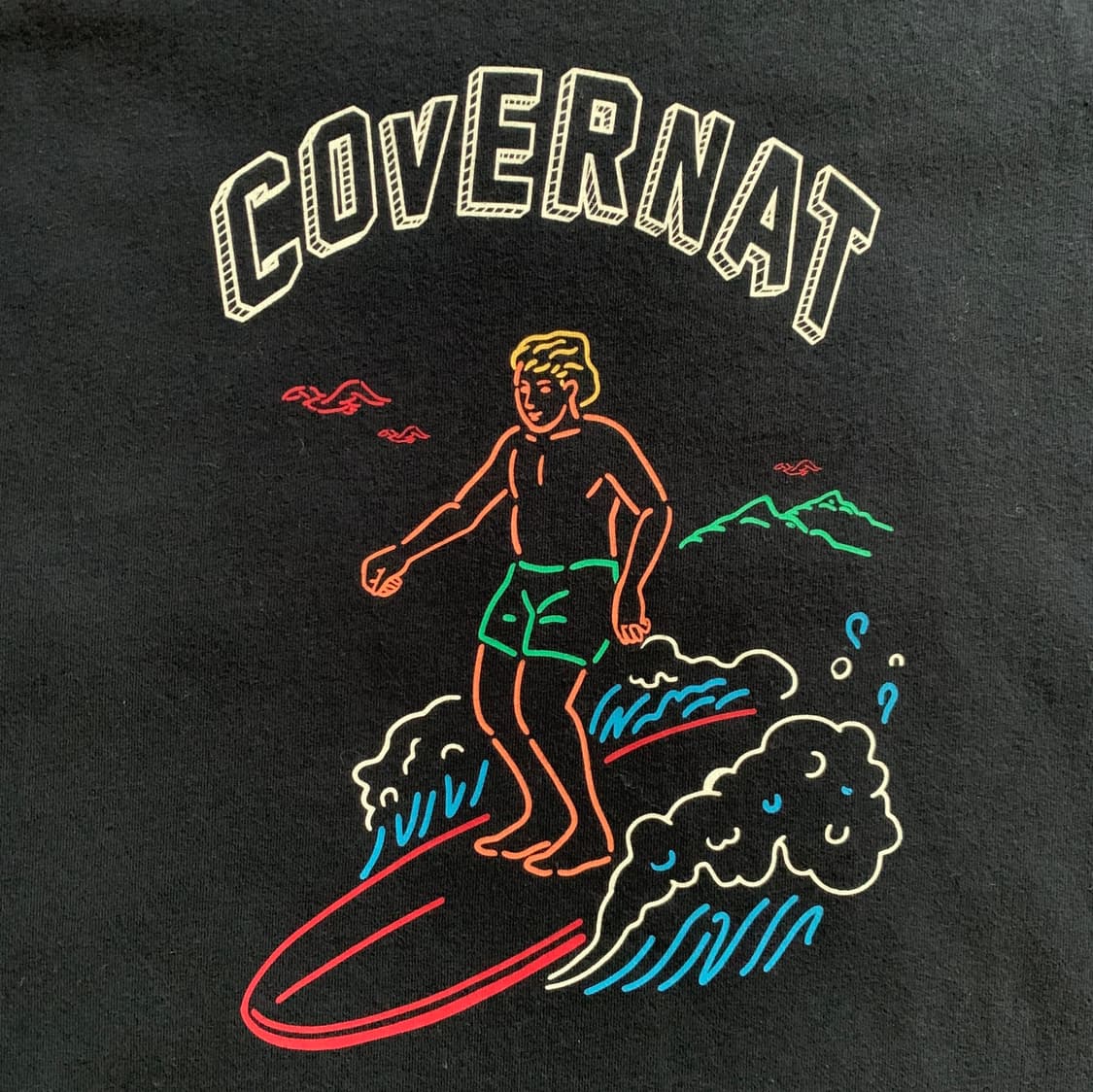 커버낫 COVERNAT 서핑 그래픽 반팔 티셔츠 
 상품이미지7