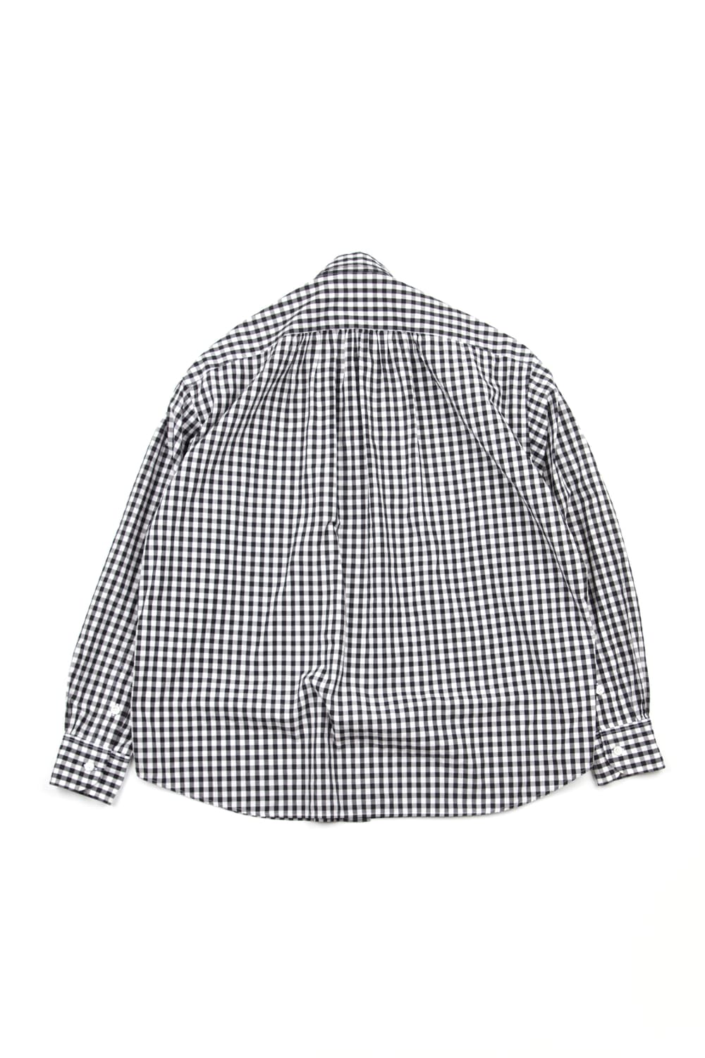 Porter classic 롤업 깅엄체크셔츠 블랙 상품이미지6