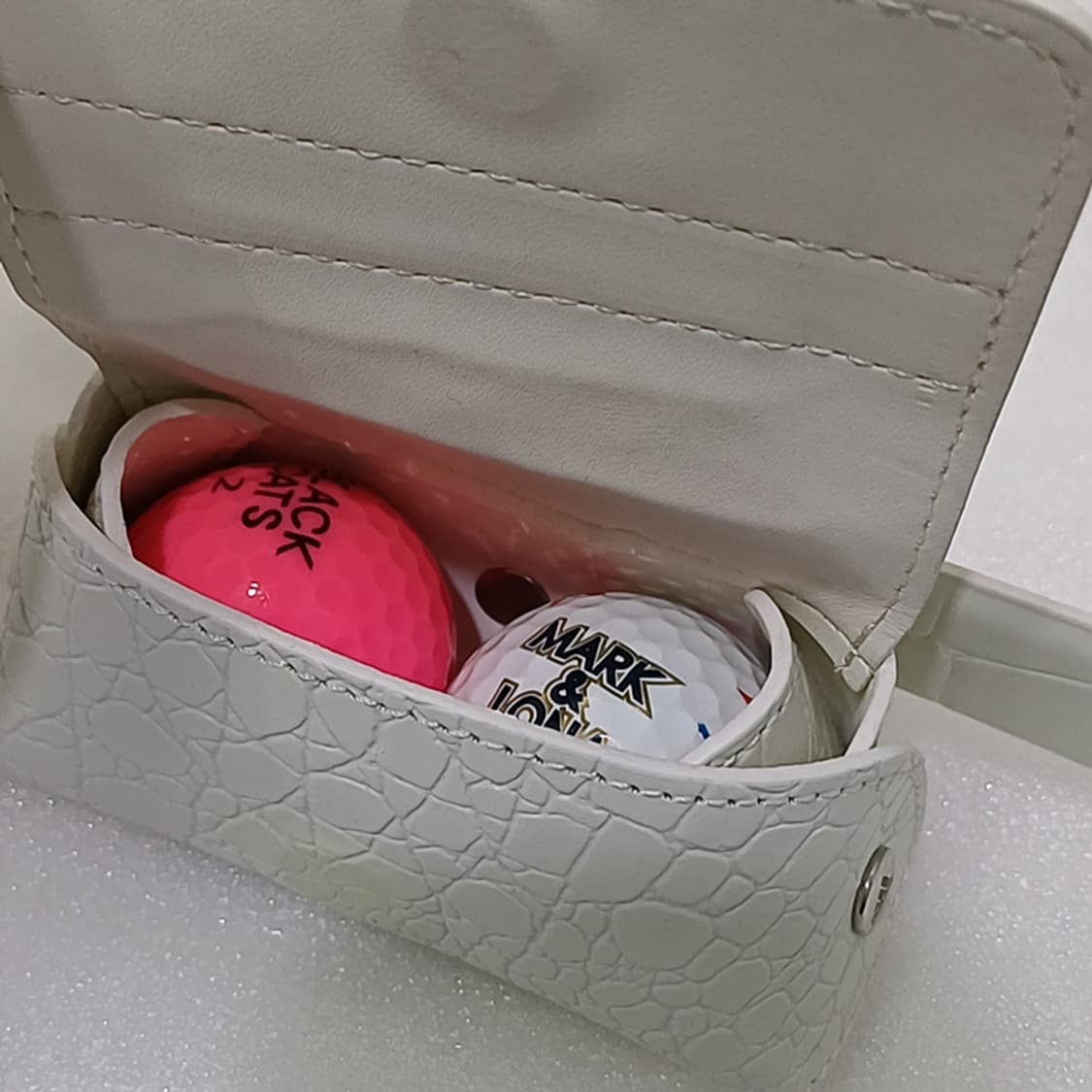 아디다스 골프 여성 가죽 벨트 S ~ M + 볼케이스 흰색 사랑봉봉 상품이미지5