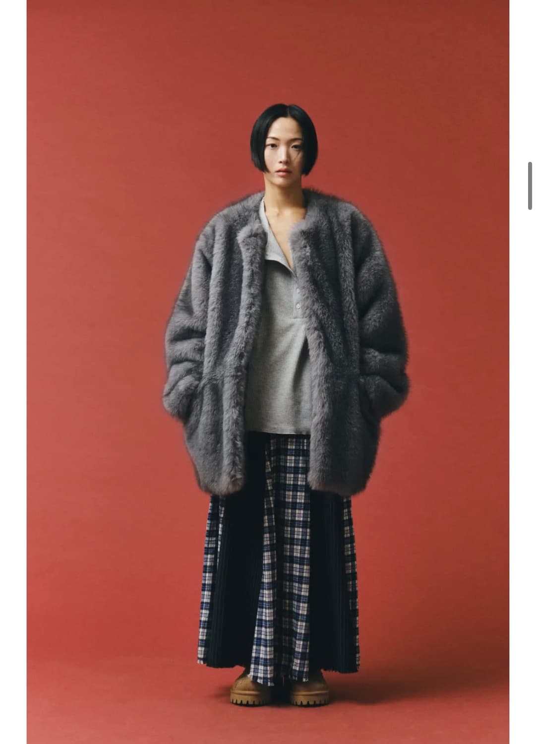 플리즈프로젝트 퍼 그레이 상품이미지1