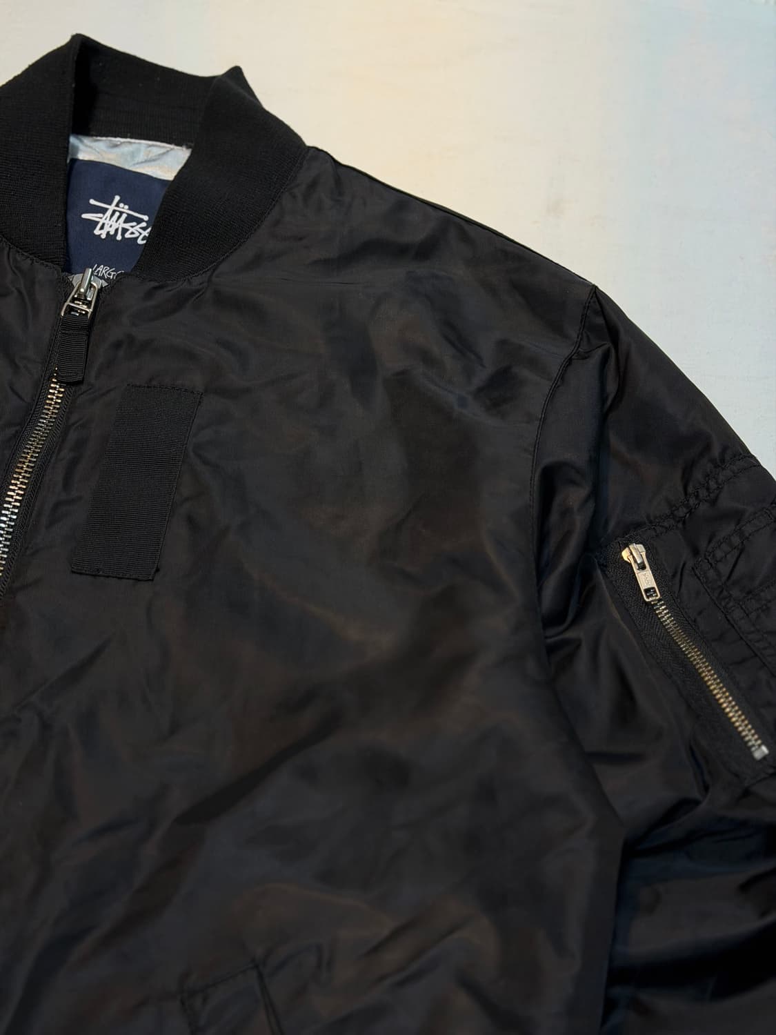 00s 스투시 아카이브 MA-1 플라이트 봄버자켓 블랙 상품이미지3
