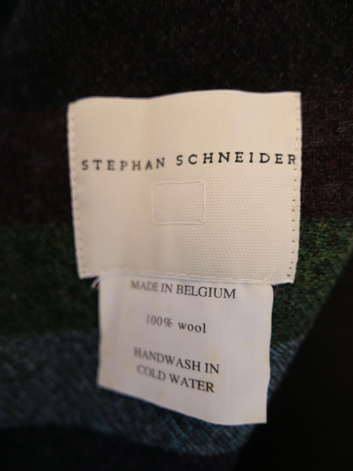 스테판 슈나이더 울 체크 머플러 상품이미지4