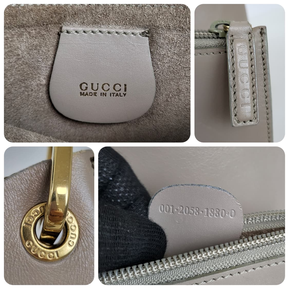 정품 구찌 빈티지 뱀부 핸들 가죽 호보백 상품이미지9