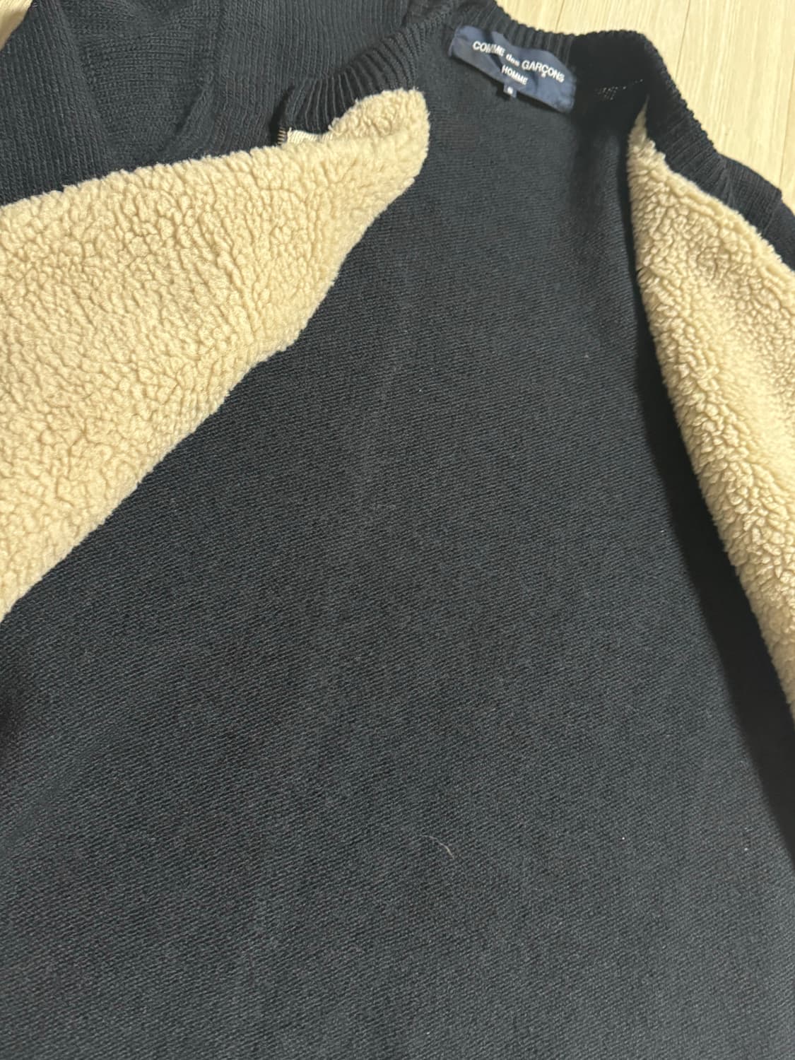 꼼데가르송 옴므 집업 스웨터 s 상품이미지6
