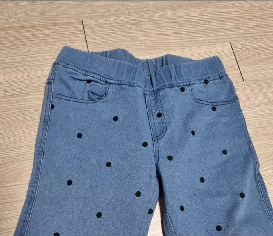 땡땡이 자수 바지 상품이미지2