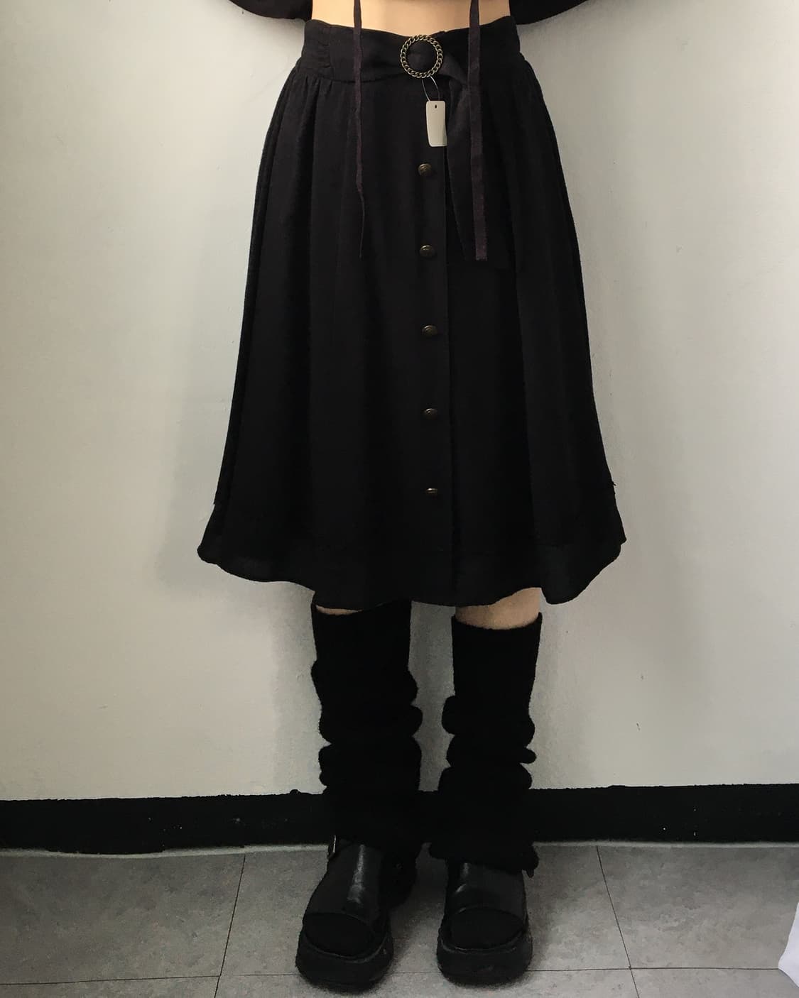 Belted button point skirt 상품이미지5