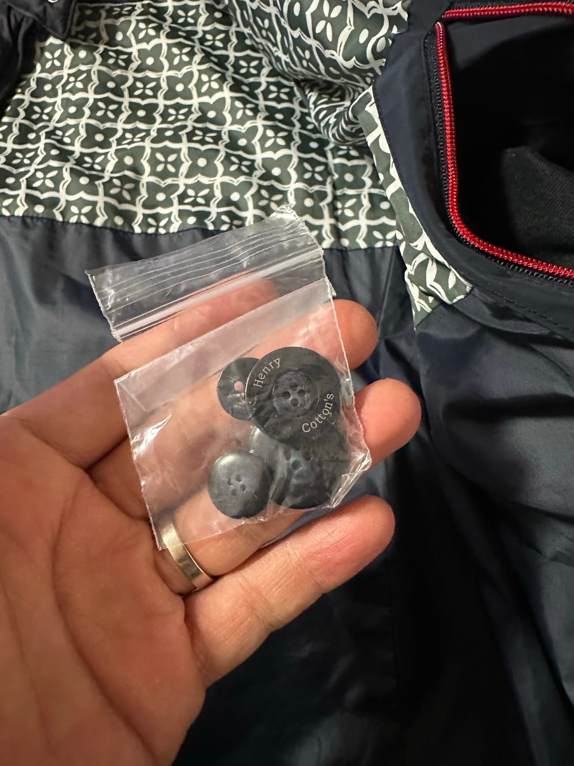 100) 헨리코튼 네이비 매트 패딩 자켓 상품이미지7