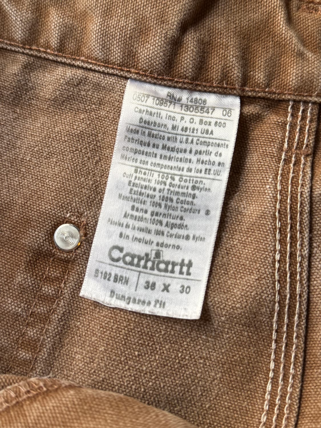 [36]칼하트 USA 덩가리 나일론 더블니 헌팅 워크팬츠 상품이미지6
