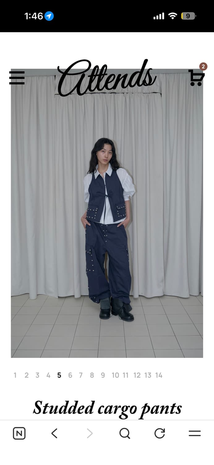 어텐즈 스터드 셋업 상품이미지1