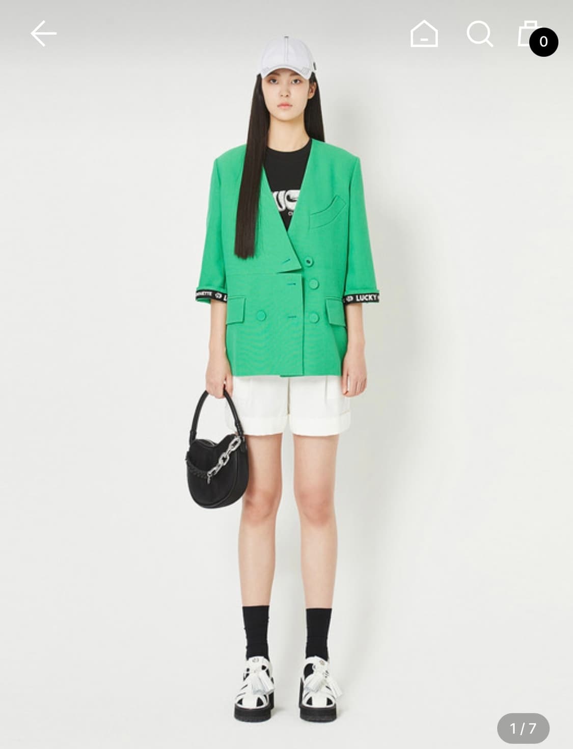 럭키슈에뜨 Linen V-neck Jacket  상품이미지1