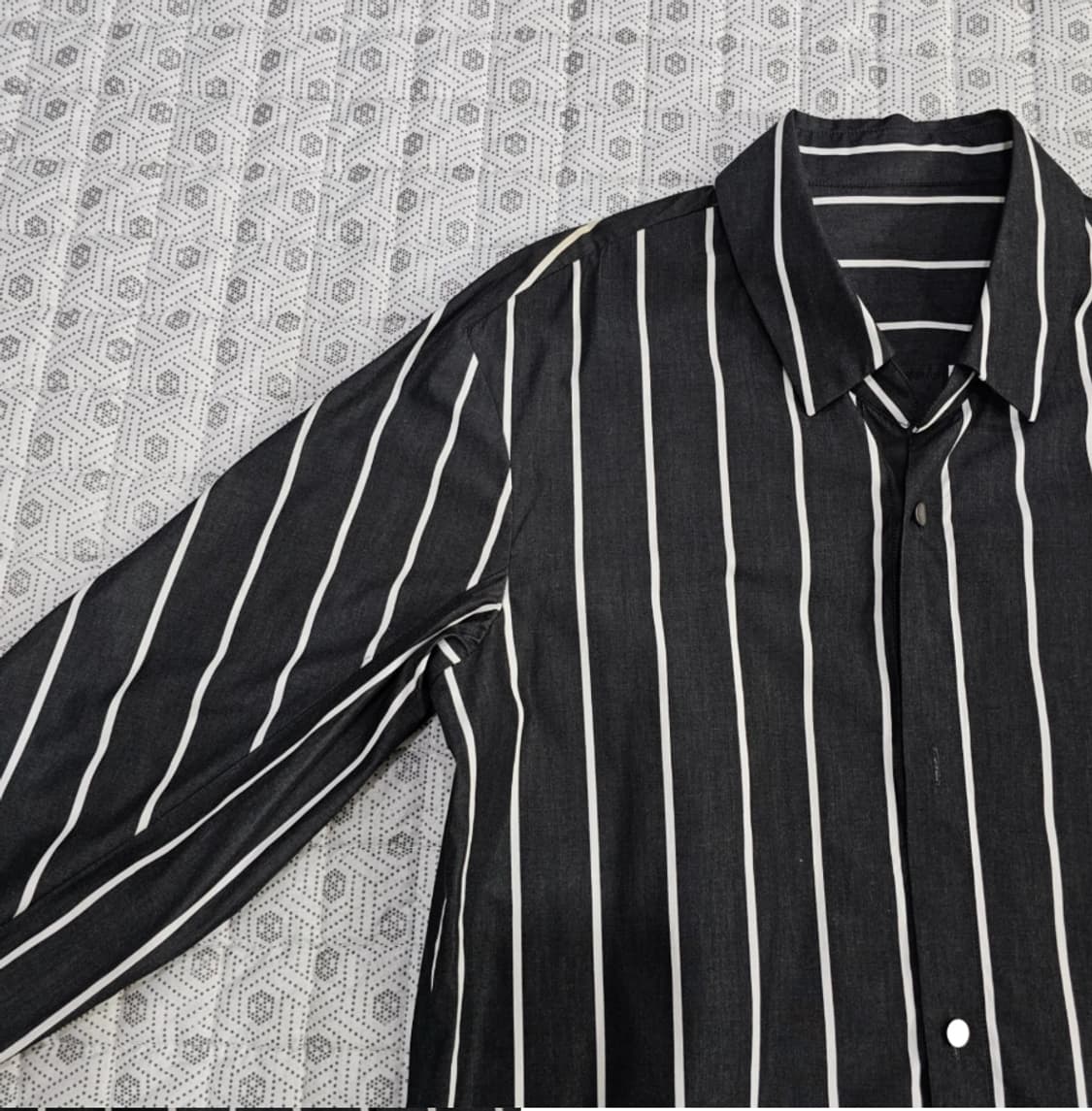 한섬 시스템 SYSTEM 오버핏 스트라이프 셔츠 100~105 상품이미지1