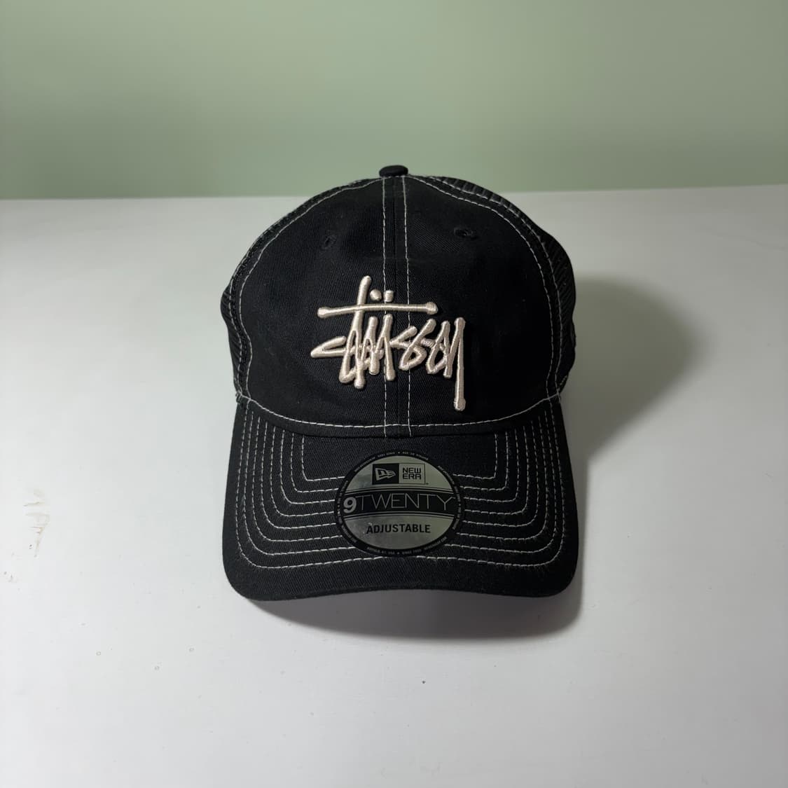 OS 스투시 X 뉴에라 블랙 메쉬 트러커캡 상품이미지2