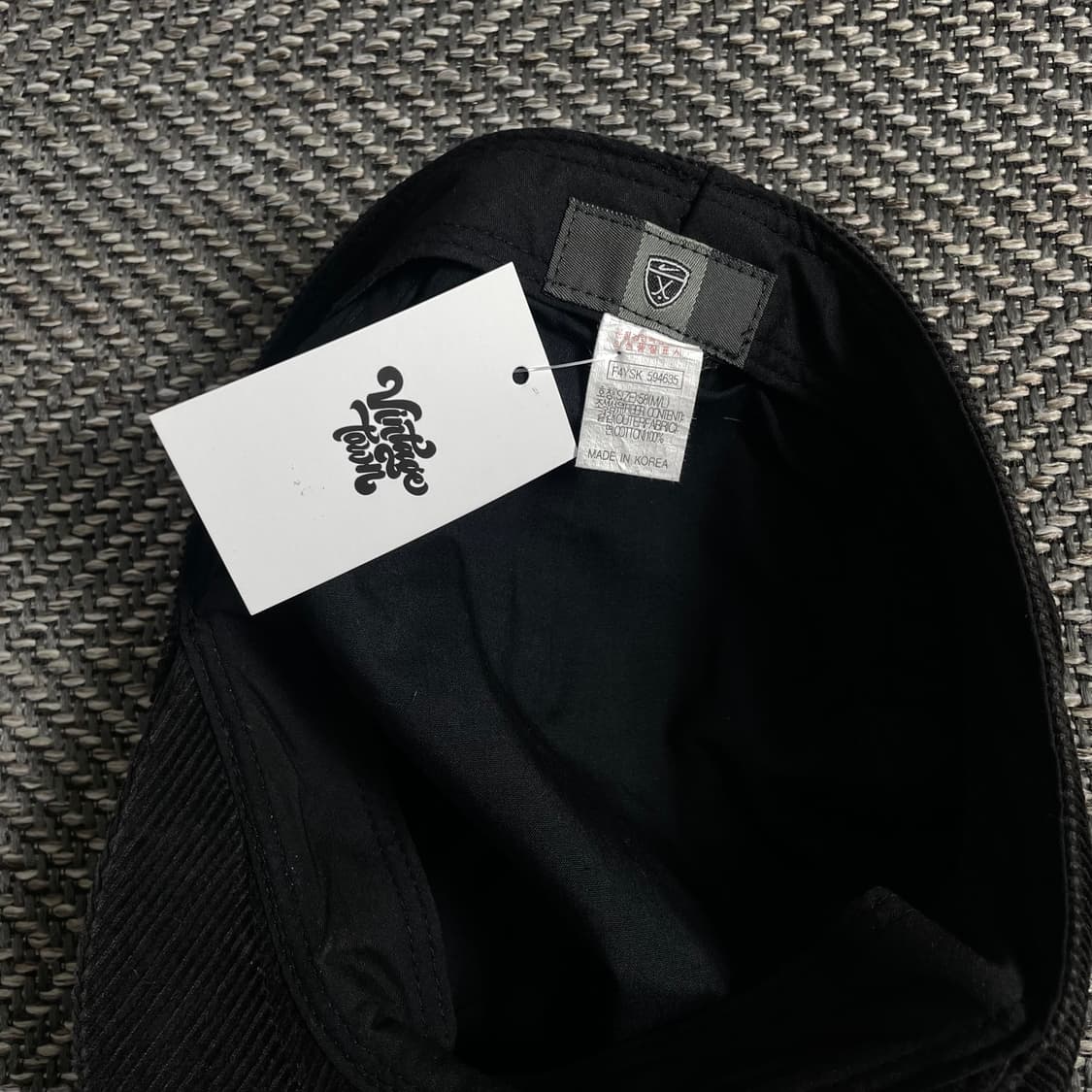 90s 나이키 올드스쿨 코듀로이 헌팅캡 블랙o 3336 상품이미지4