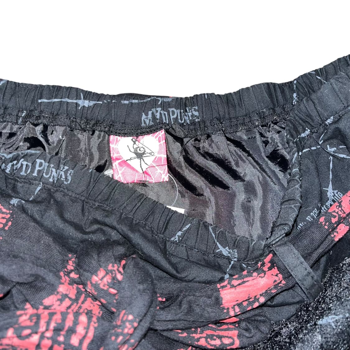 MAD PUNKS 매드펑크 해골레이스 밴딩 스커트 펑크갸루y2k 상품이미지3