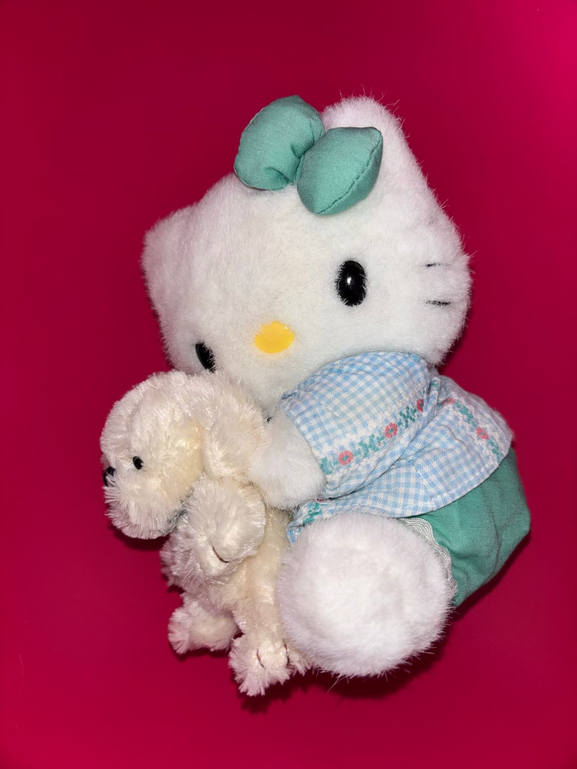 고전 산리오 키티 강아지 안고 있는 키티 리트리버 상품이미지3