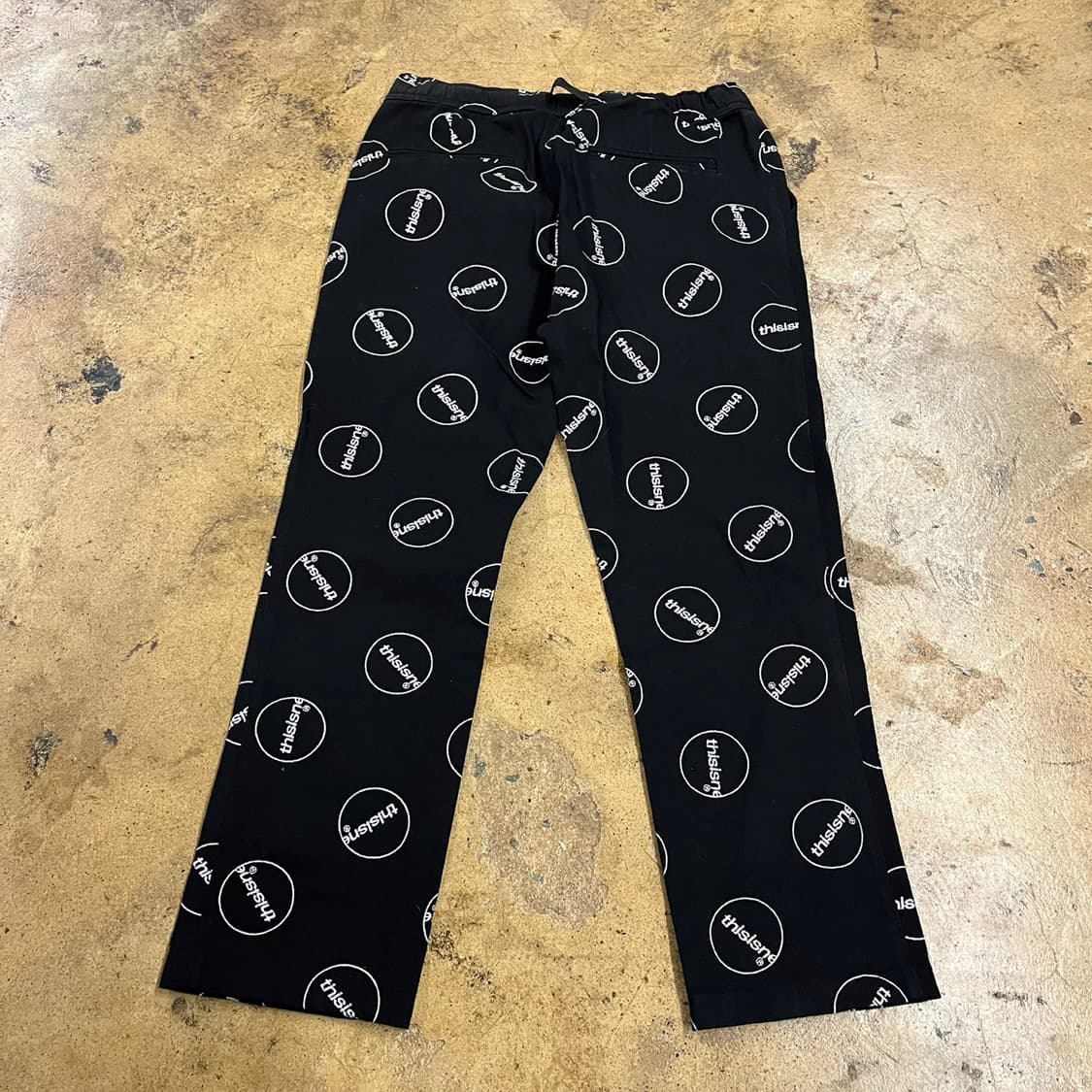 [정품/L] 디스이즈네버댓 블랙 패턴 바지 b15 상품이미지2