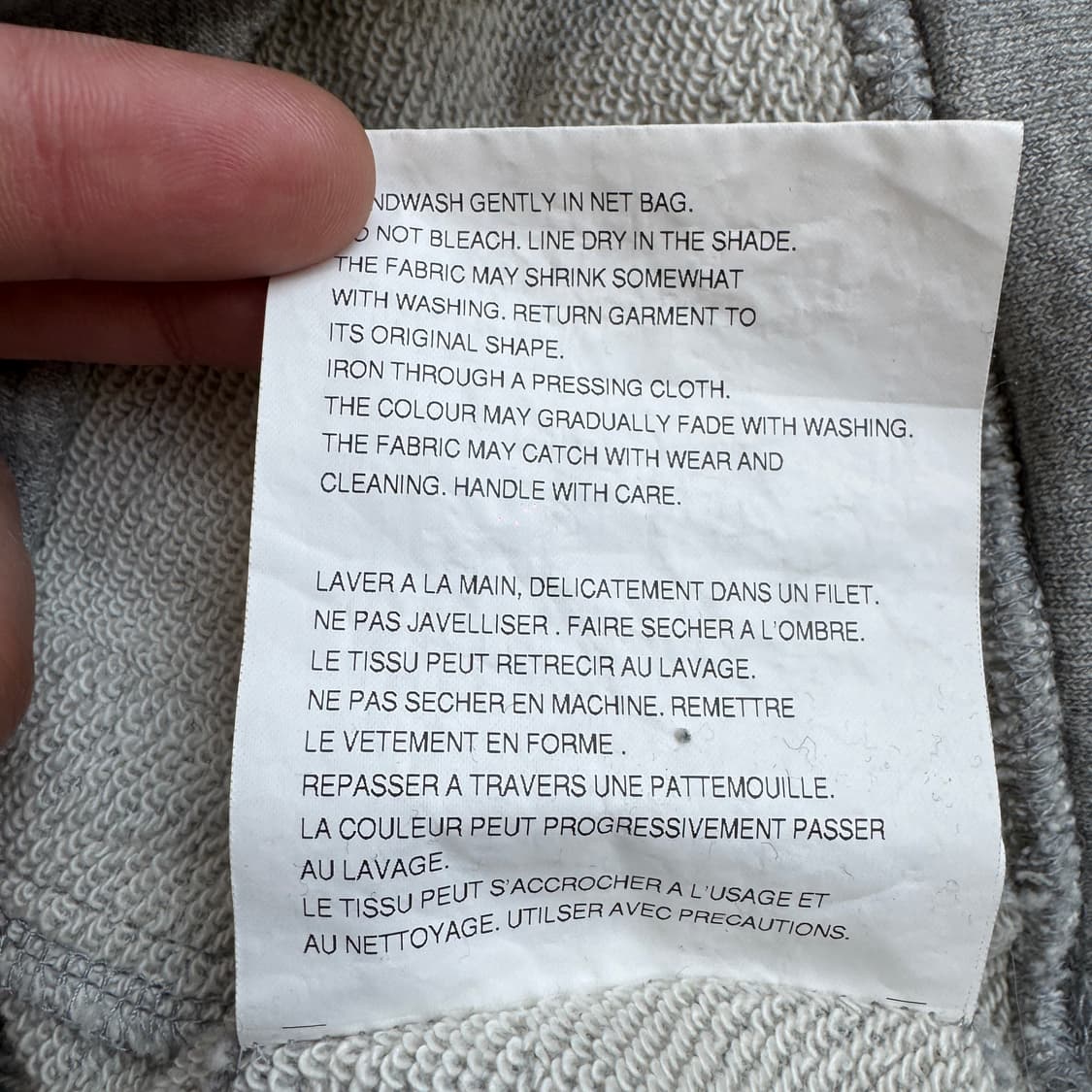 꼼데가르송 하트로고 후드티 그레이 상품이미지7