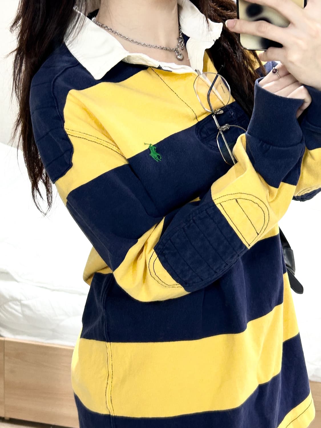 폴로 스몰로고 단가라 럭비티 상품이미지2