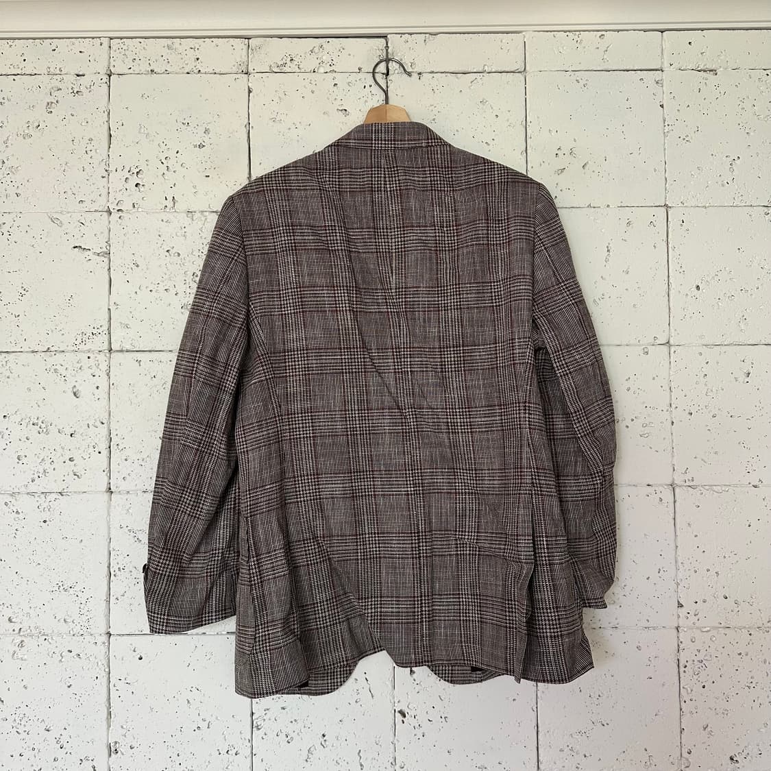 50 맨온더분 체크 블레이저 상품이미지7