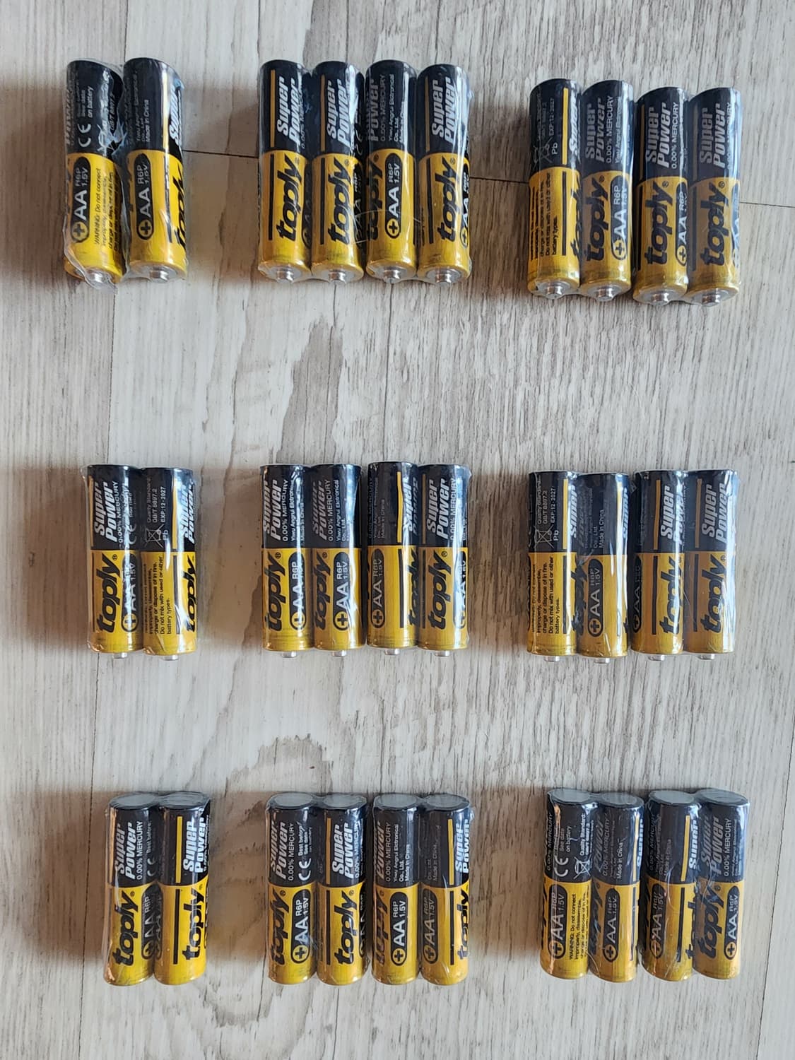 TOPLY AAA건전지 48개 + AA건전지 30개 팜. 1회용 배터리 상품이미지3