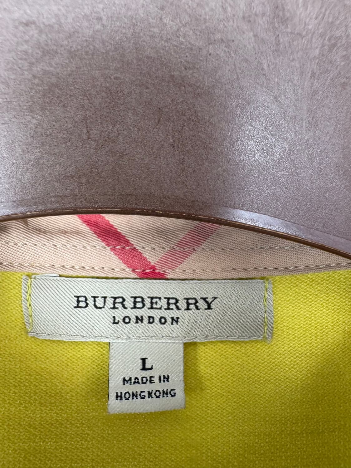 [M]BURBERRY버버리 여성 올리브그린 7부 카라 티셔츠 상품이미지5