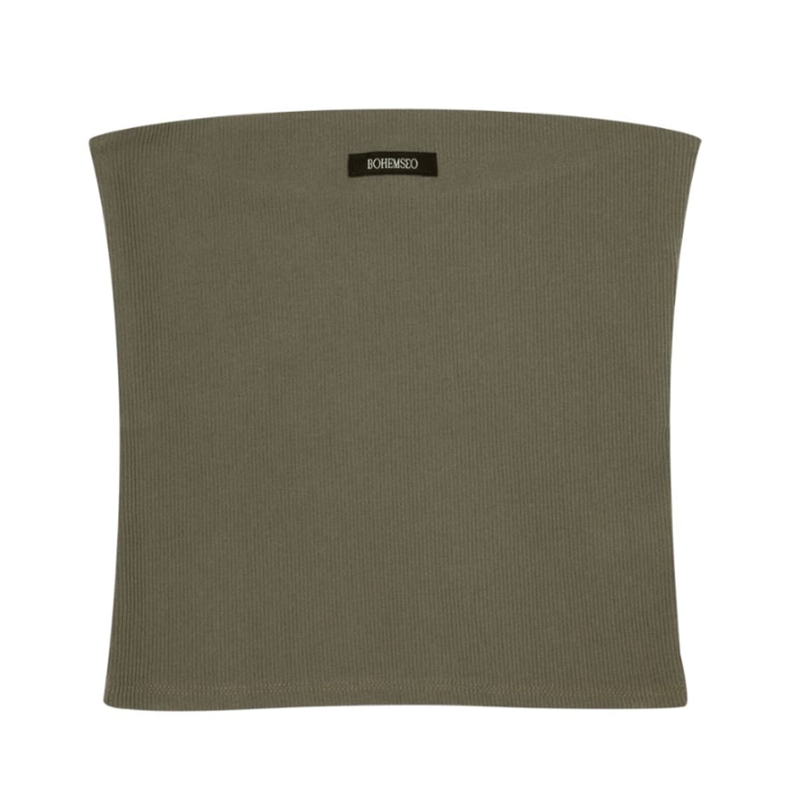 보헤미안서울 베이직 튜브탑 카키 상품이미지1