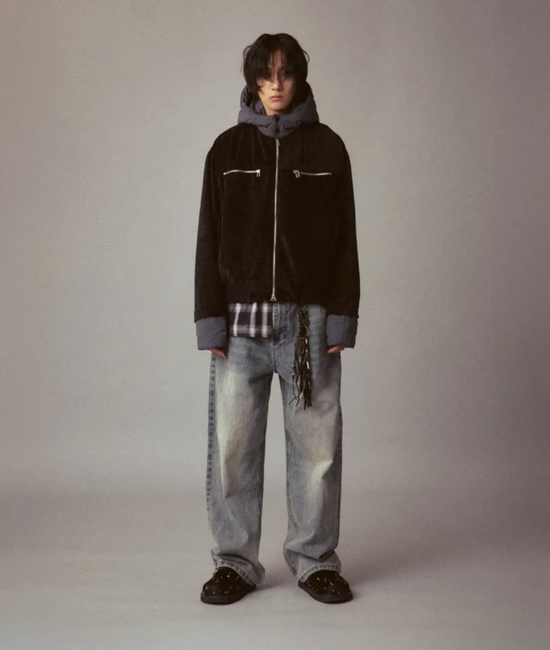 CORD(코드) 멜로 디테치드 키트 벨루어 자켓 M 상품이미지3