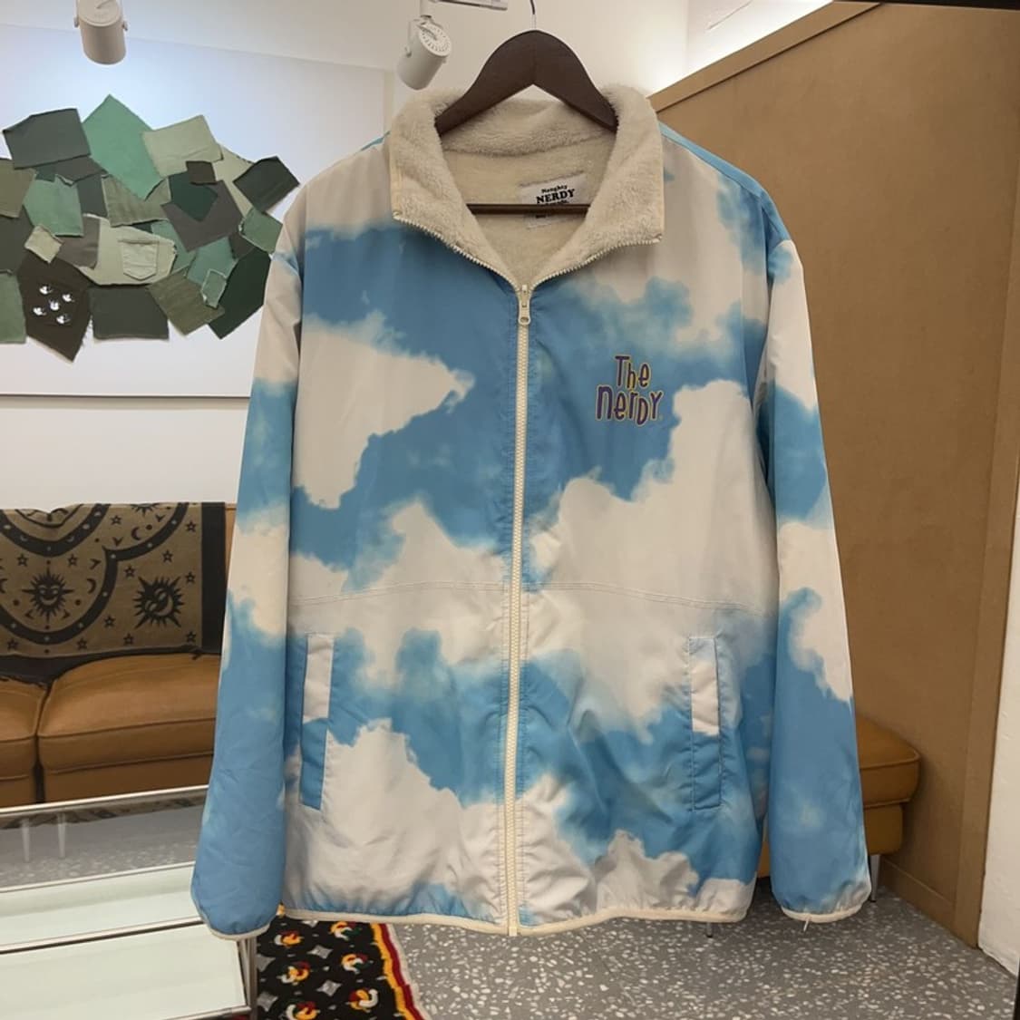 널디 레인보우 스카이 리버시블 양면 양털 후리스 110 C07447 상품이미지4