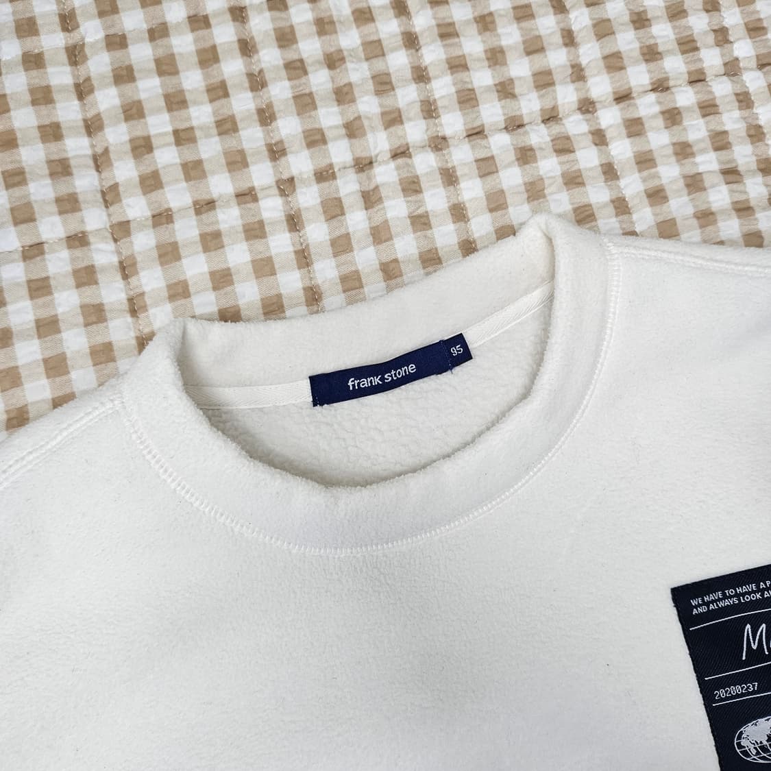 프랭크스톤 오버핏 기모 맨투맨 남자100 상품이미지2