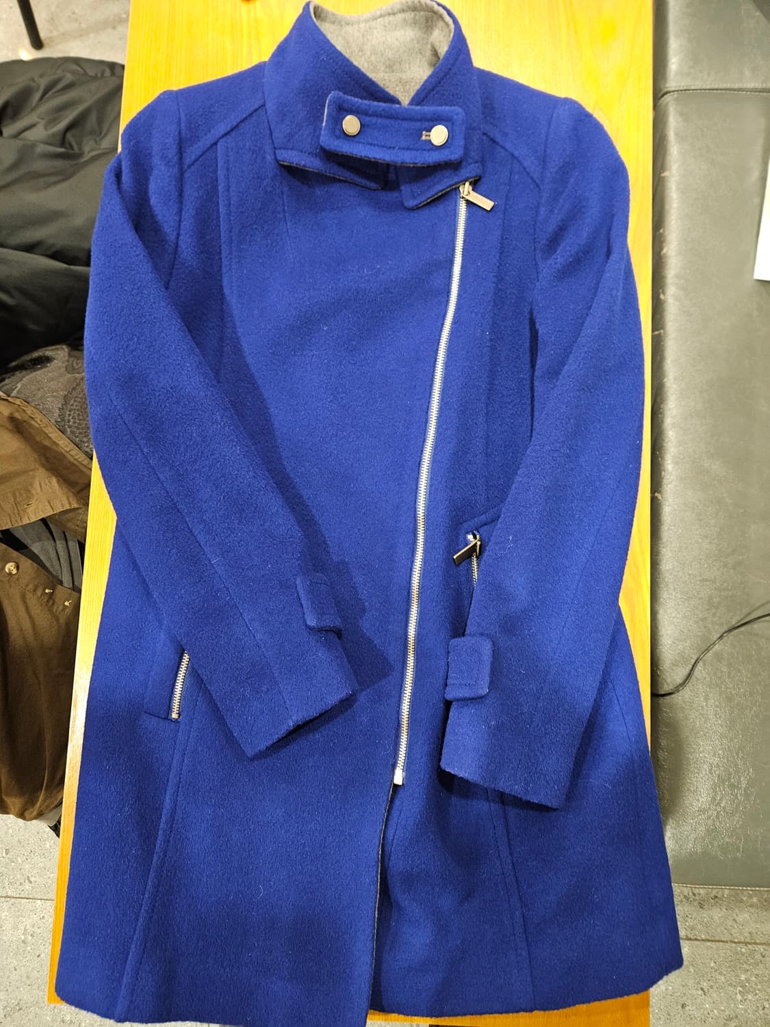 블루 스웨이드 자켓 상품이미지1