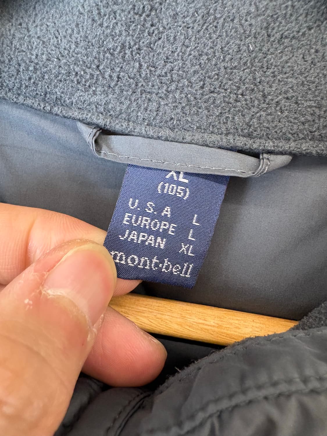 몽벨 구스다운 경량패딩 그레이 상품이미지6