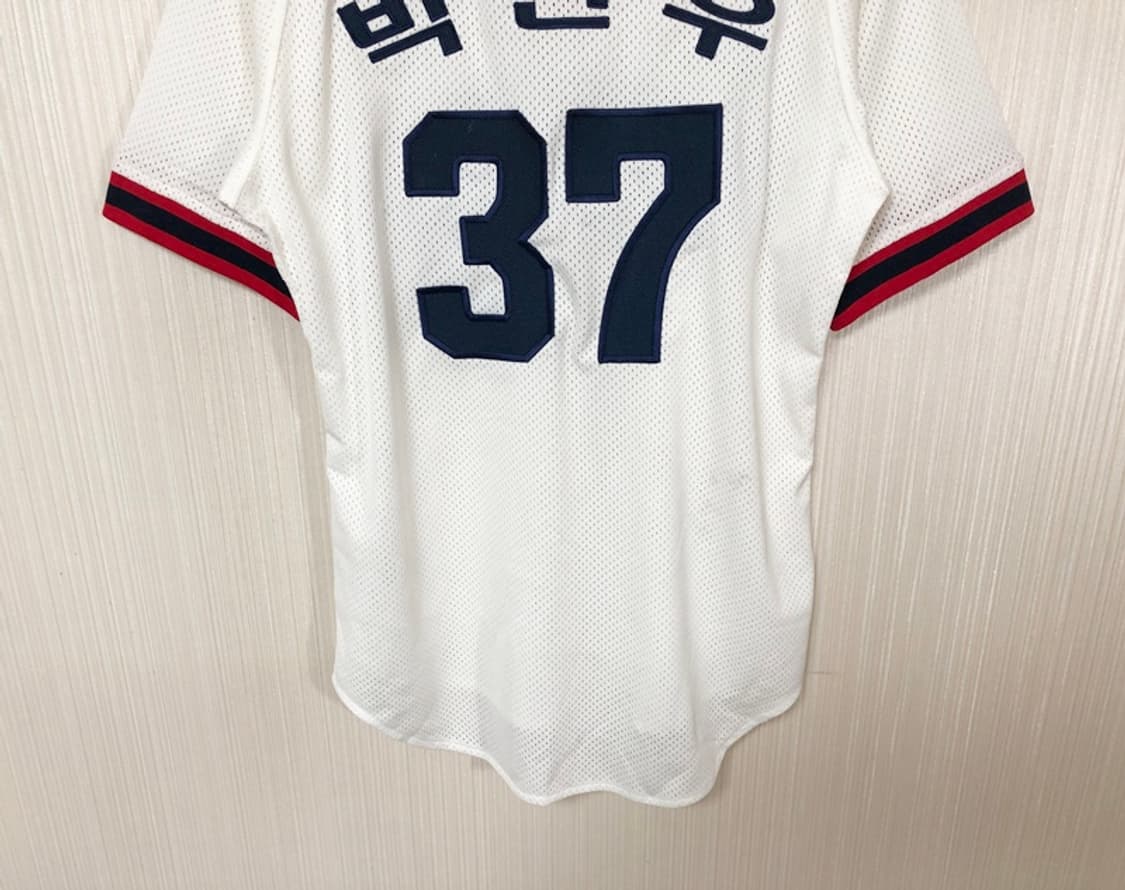 KBO 필라 두산베어스 어센틱 올드 홈유니폼/져지 90 #37 박건우 상품이미지9