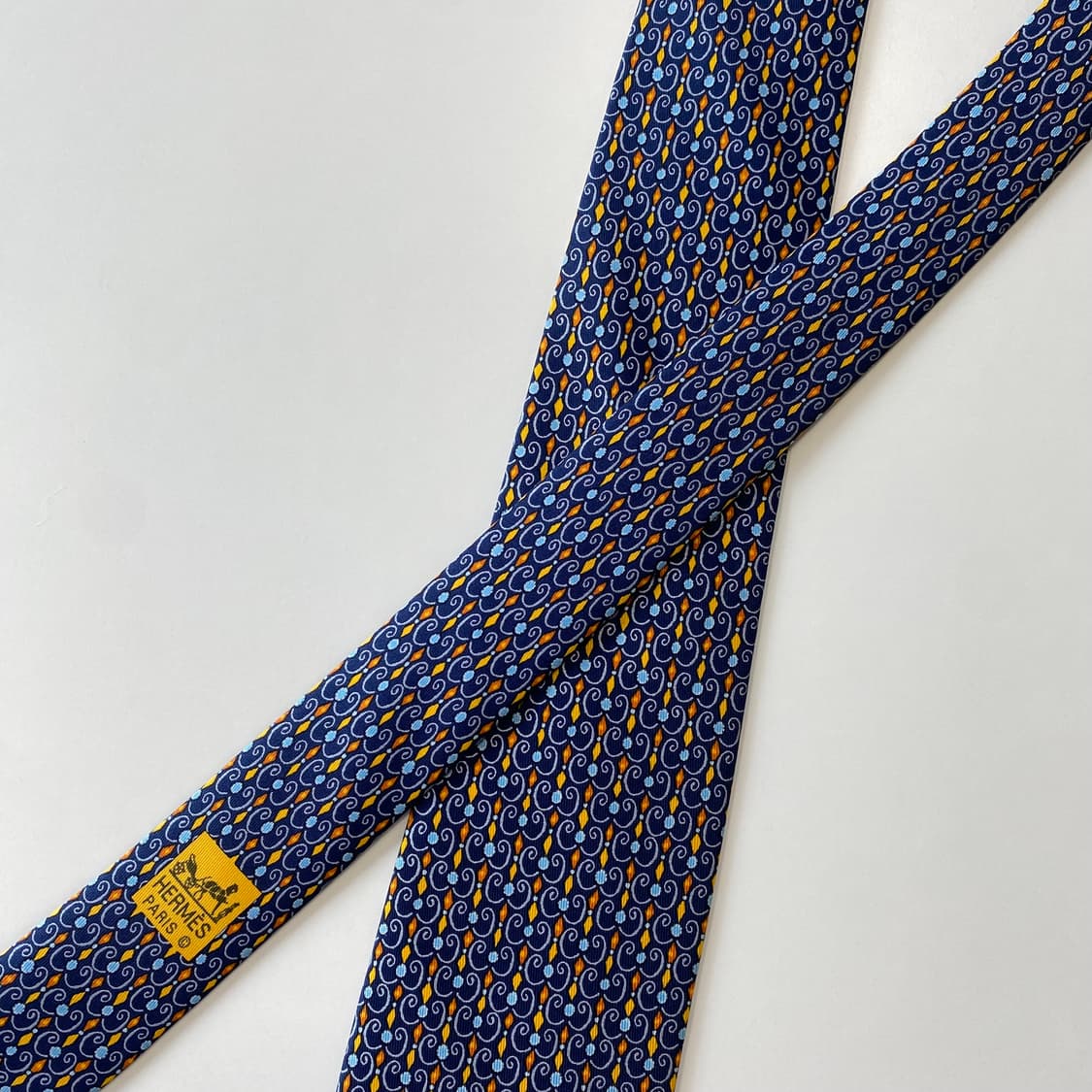 최상급 에르메스 넥타이 정품 명품(HERMES)  8.7cm 상품이미지4