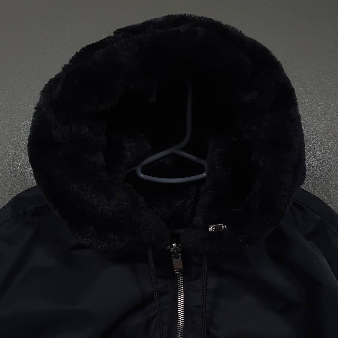 실측 2XL) 자라 신형 리버서블 양면 에코 퍼 후드 MA-1 자켓 블랙 상품이미지5