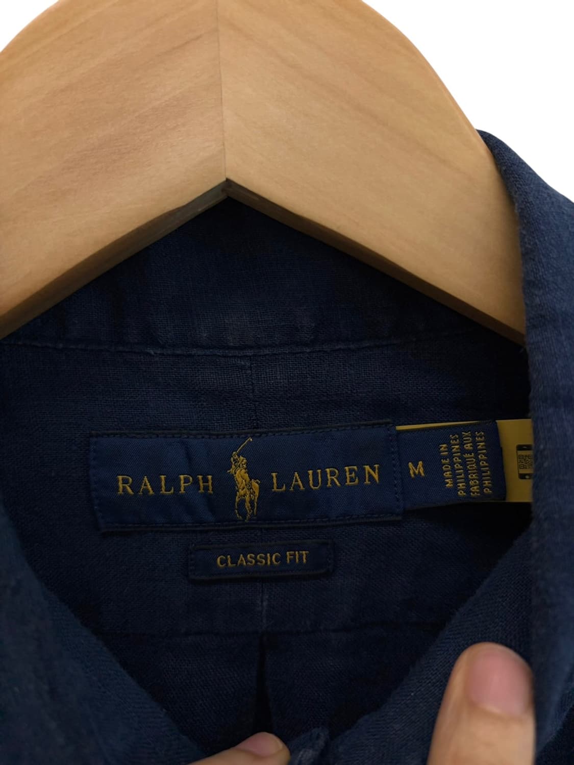 폴로 린넨 셔츠 네이비 (M)  상품이미지7