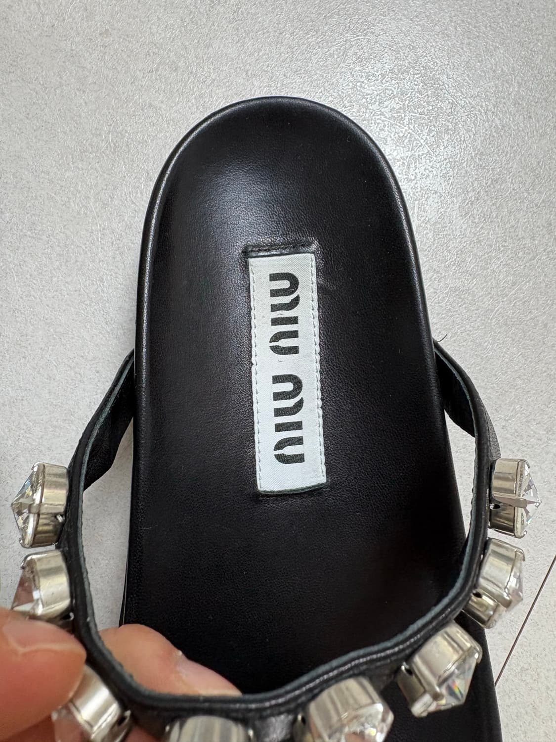 미우미우 크리스탈 슬리퍼 37사이즈 상품이미지6