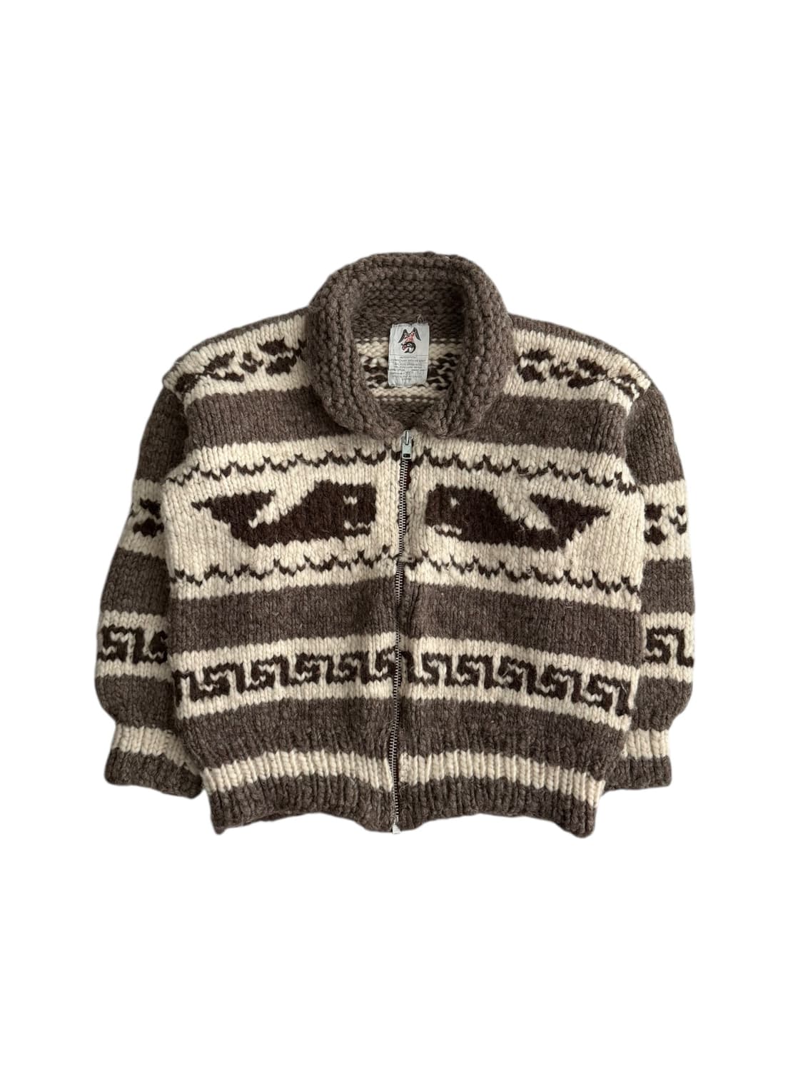 빈티지 웨일 코위찬 집업 상품이미지6