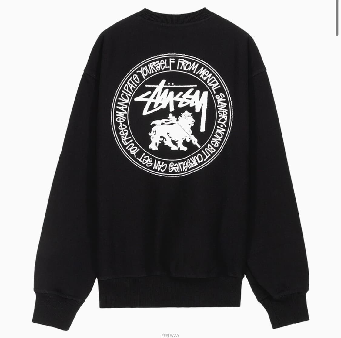 스투시 라스타 블랙 기모 맨투맨 상품이미지2