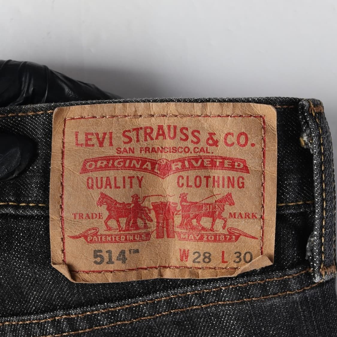 리바이스 514 흑청 데님 팬츠 28 상품이미지6