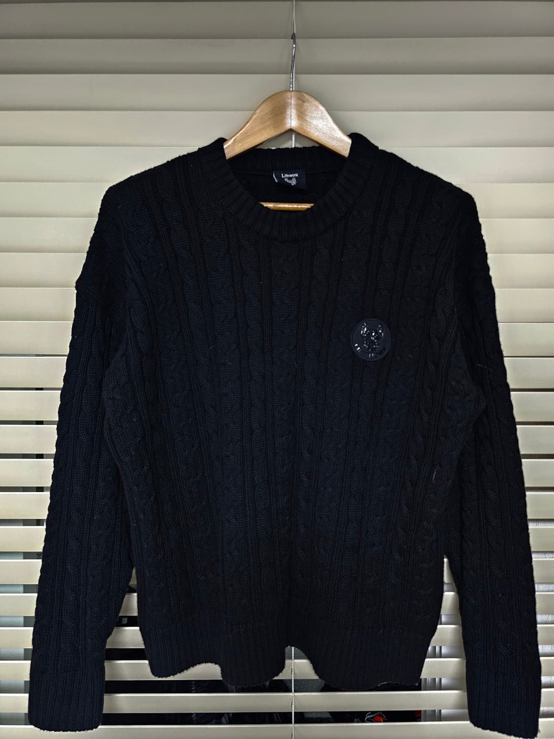 라이프워크 케이블 크루넥 니트 M 상품이미지1