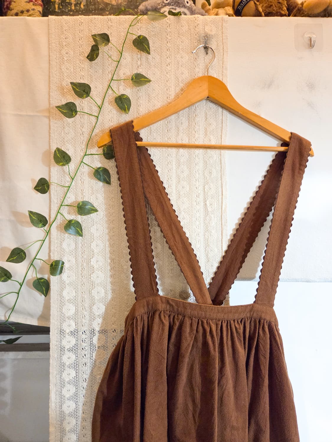 브라운 점퍼스커트 상품이미지2