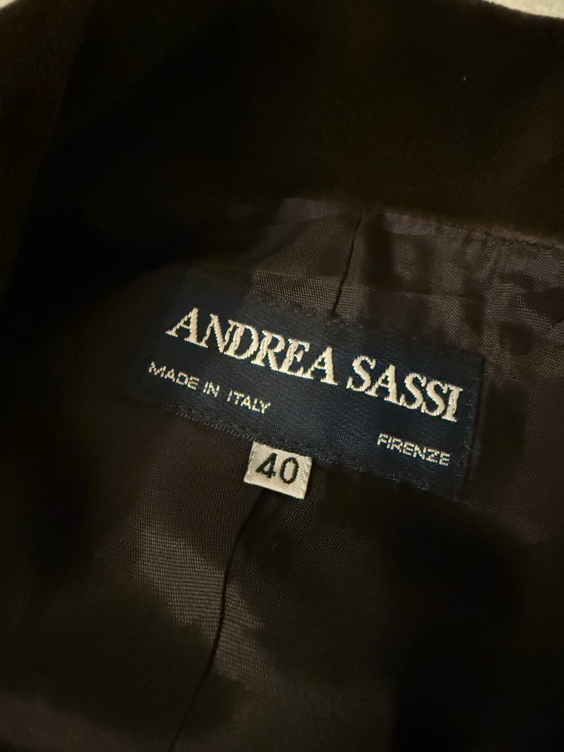 [ANDREA SASSI] 브라운 자켓 dark brown Jacket 상품이미지2