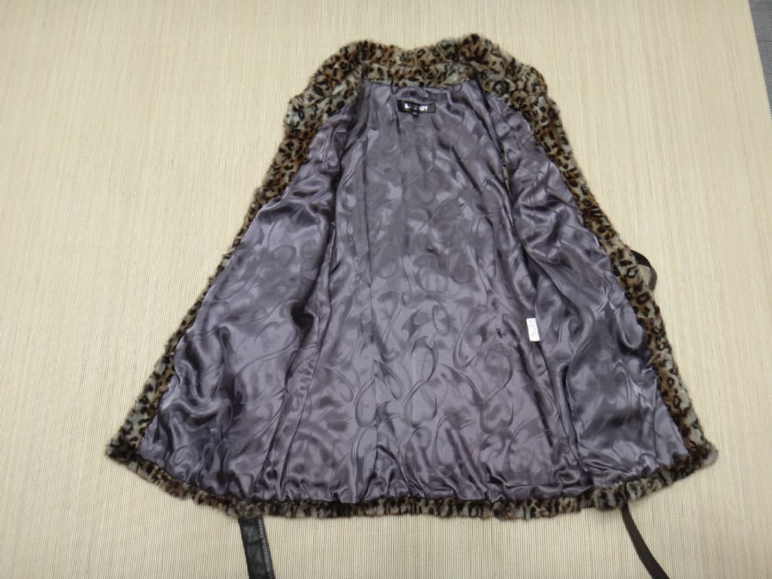 (55size) 카시바디 표범무늬 리얼 밍크 베스트 상품이미지7